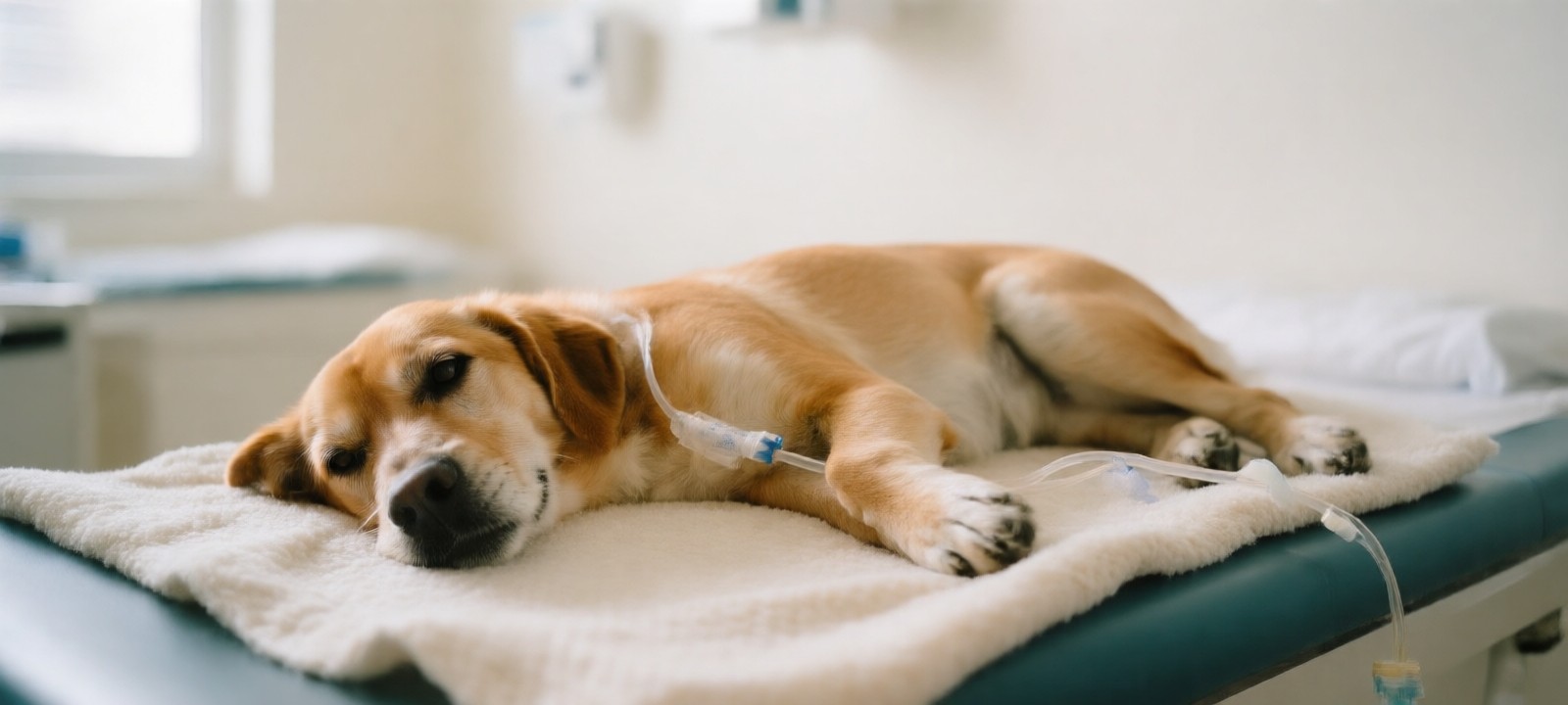 Veterinary researcher examining canine parvovirus samples in a laboratory